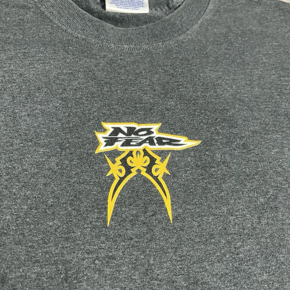 No Fear Shirt Size XL Gray Vintage 2000s Punk Grunge Y2K Surf